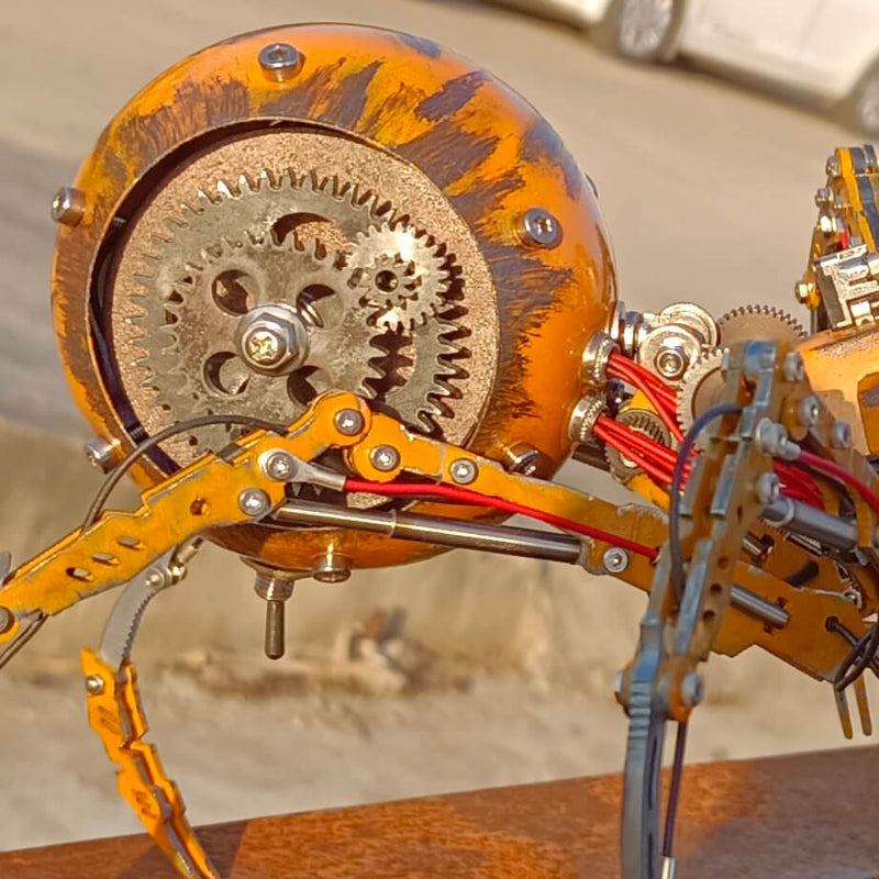 Laad de afbeelding in galerijviewer, Steampunk Diy Battle Beschadigde Spider Metal Puzzle 3D Model Kit
