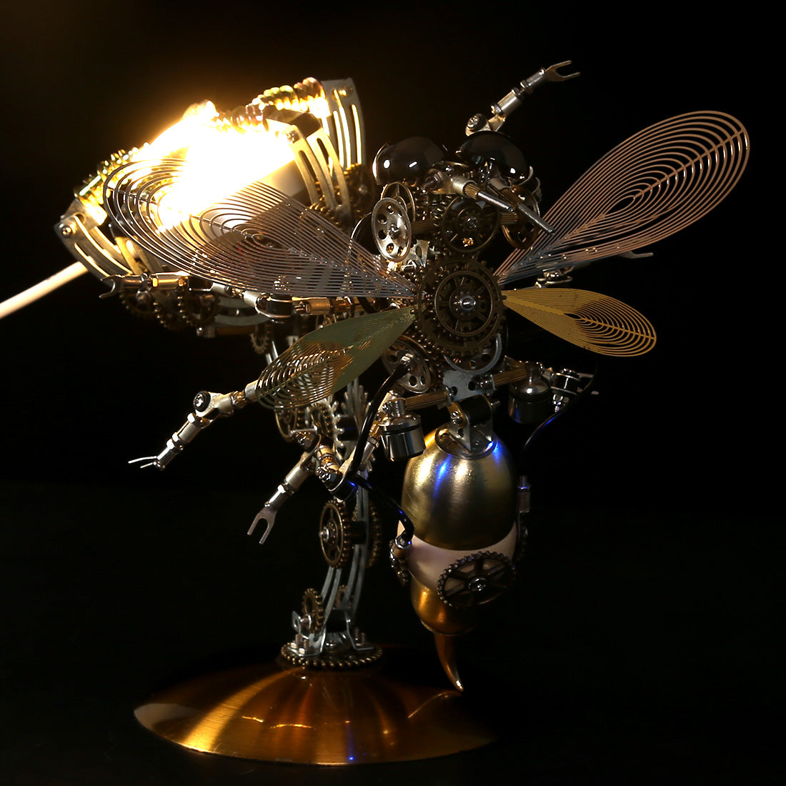 Steampunk Wasp 3D Multiple Szenenmodell -Kit -Puzzle mit Basis