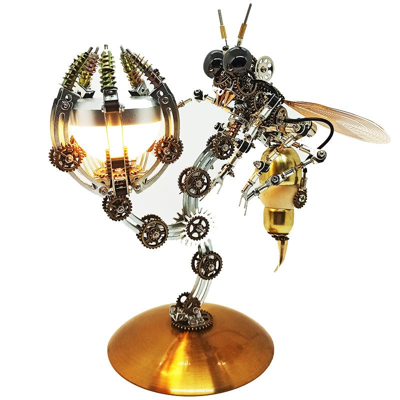 Steampunk Wasp 3D Multiple Scene Model Kit Puzzle with Base