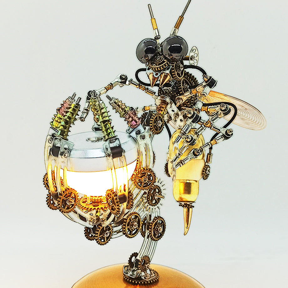 Steampunk Wasp 3D Multiple Szenenmodell -Kit -Puzzle mit Basis