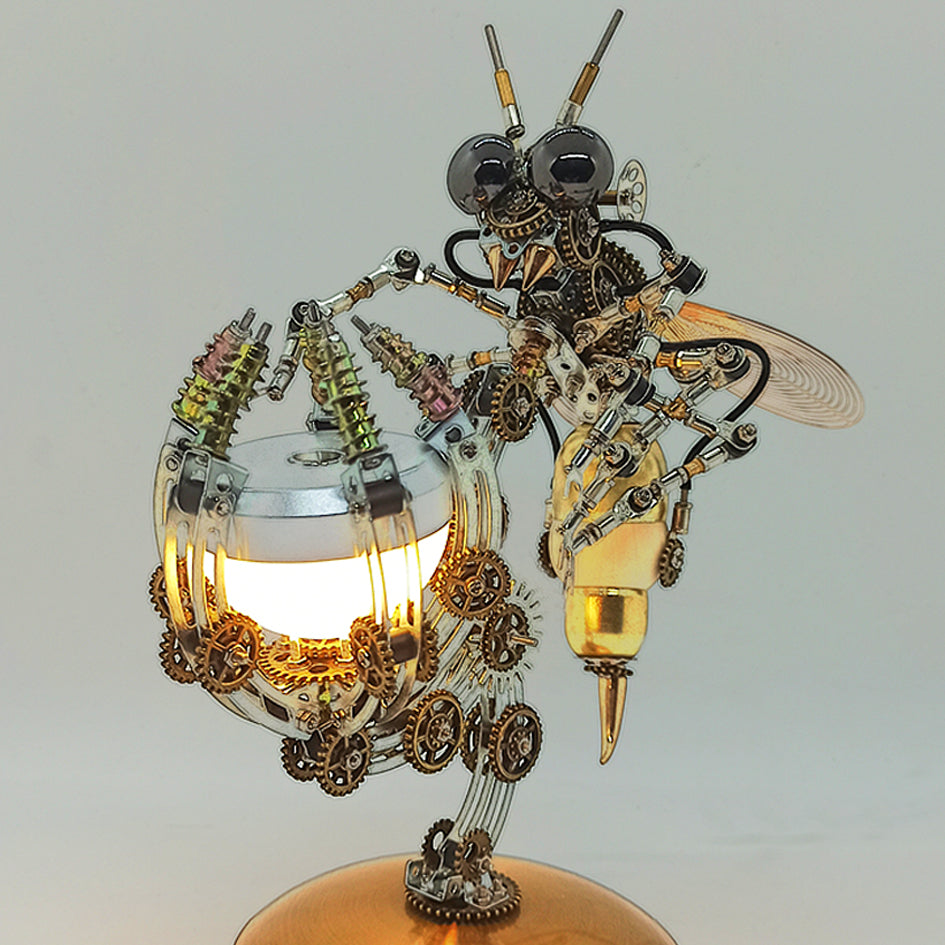 Steampunk Wasp 3D Multiple Szenenmodell -Kit -Puzzle mit Basis