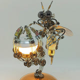 Steampunk Wasp 3D Multiple Szenenmodell -Kit -Puzzle mit Basis