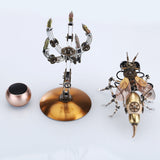 Steampunk Wasp 3D Multiple Scene Model Kit Puzzle with Base