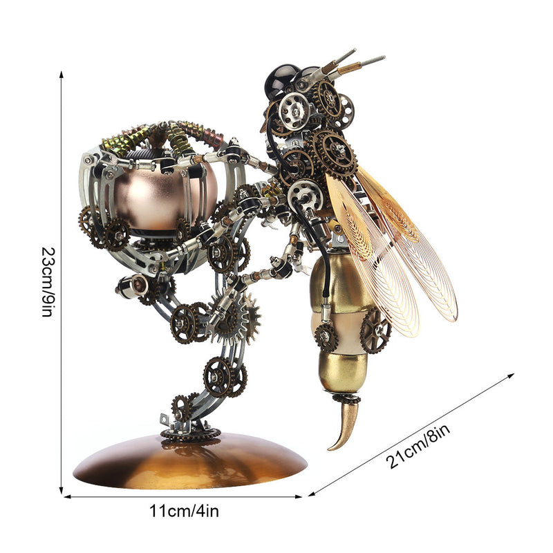 Load image into Gallery viewer, Steampunk Wasp 3D Multiple Scene Model Kit Puzzle with Base
