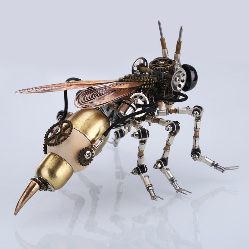 Laad de afbeelding in galerijviewer, Steampunk Wasp 3D Multiple Scene Model Kit Puzzle met basis
