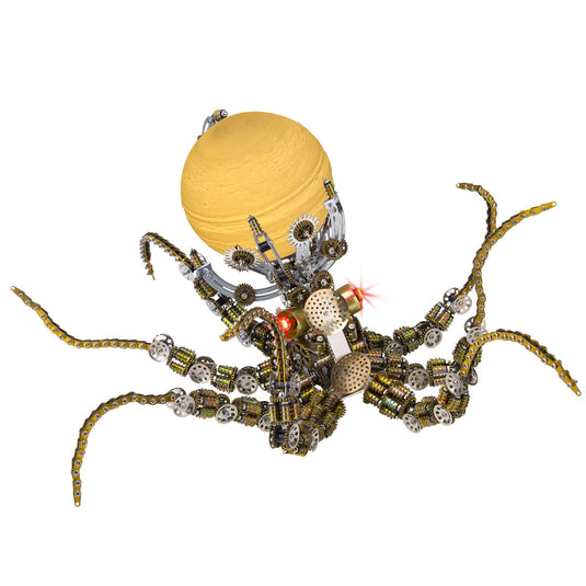 2400pcs + steampunk mécanique Octopus Metal DIY 3D Model Kit