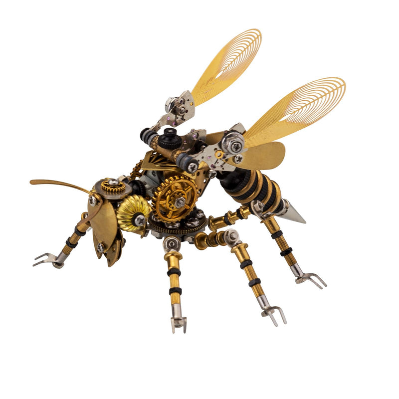 Laden Sie das Bild in Galerie -Viewer, {300pcs+ Steampunk Mechanical Wesp Bee 3D Metal Insektenmodell
