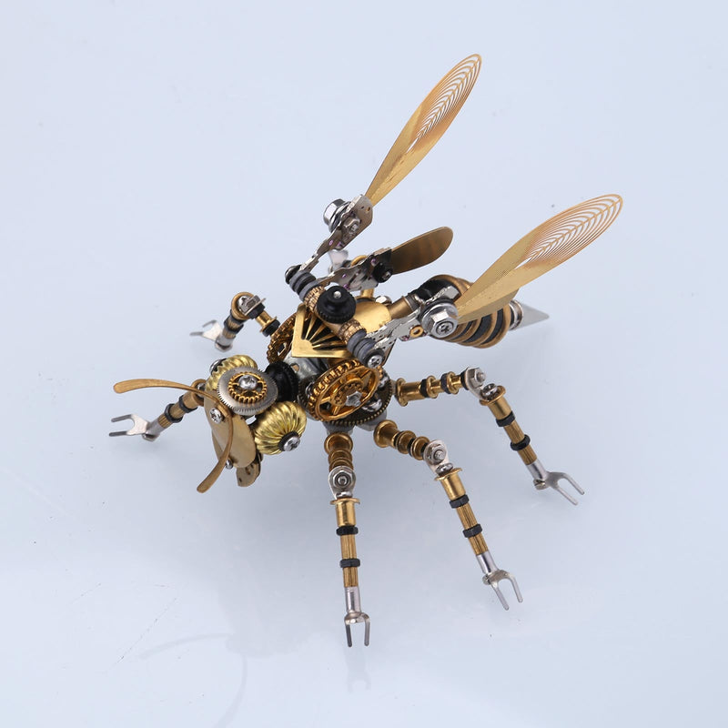 300Pcs+ Steampunk Mechanical Wasp Bee 3D Metal Insect Model – metalkitor
