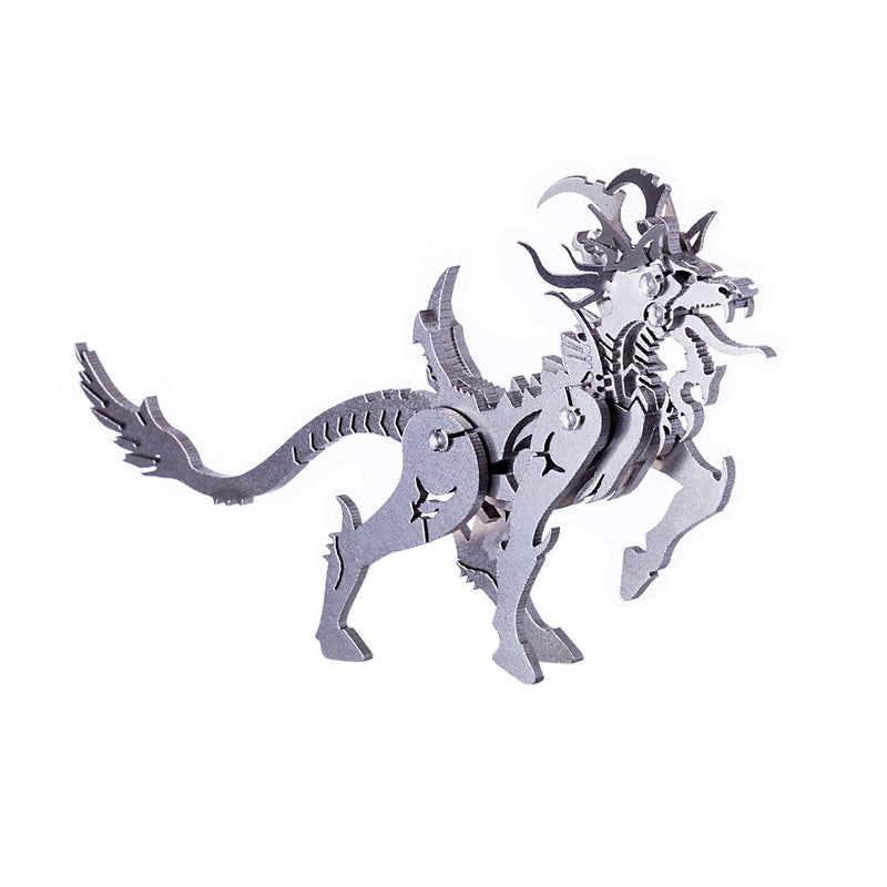 Laden Sie das Bild in Galerie -Viewer, {3D DIY Metall Puzzle Assembly Jigsaw Crafts Model Kit - Ziegenbiest/Unicorn
