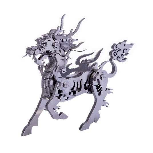 Ensemble de puzzle en métal 3D DIY Kit de modèle d'artisanat - bête de chèvre / licorne