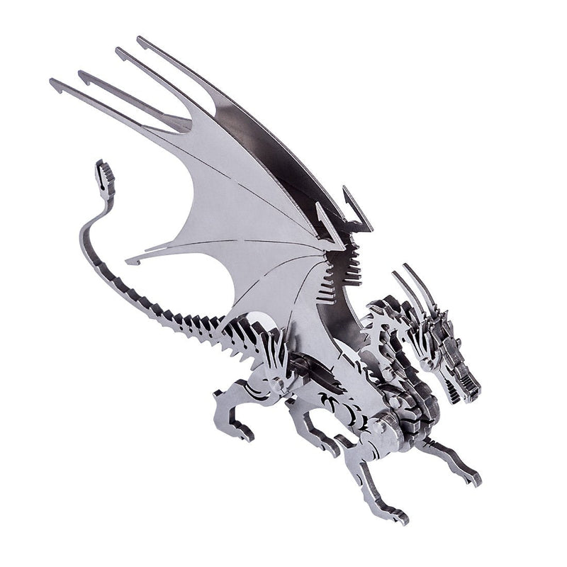 Laad de afbeelding in galerijviewer, DIY 3D Metal Ice Dragon Puzzle Model Assembly Dinosaur Crafts
