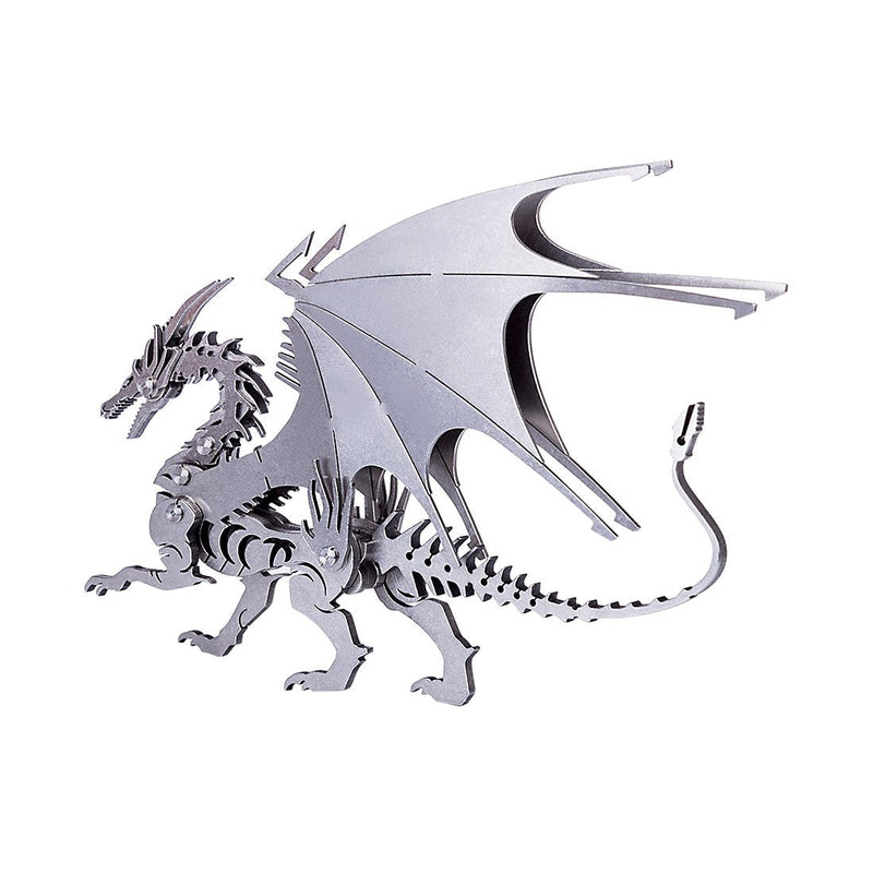 Laden Sie das Bild in Galerie -Viewer, {DIY 3D Metall Ice Dragon Puzzle Model Montage Dinosaurierhandwerk
