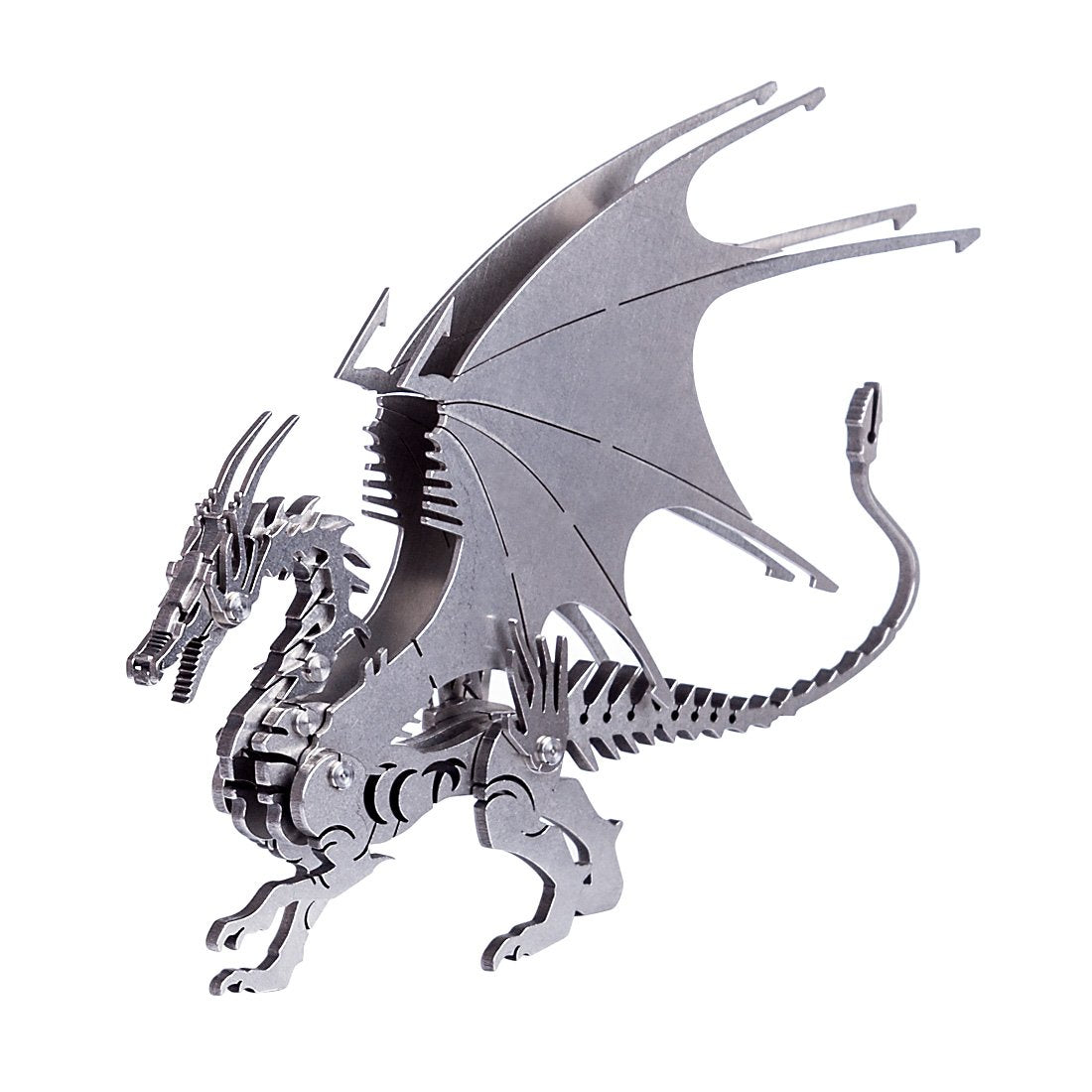 DIY 3D Metal Ice Dragon Puzzle Model Assembly  Dinosaur Crafts