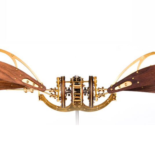 Sammelnde dynamische mechanische Mystery Dragonfly DIY Metall Holz 3D -Flugzeugpuzzlemodell