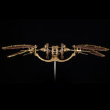 Collectable Dynamic Mechanical Mystery Dragonfly DIY Metal Wooden 3D Aircraft Puzzle Model