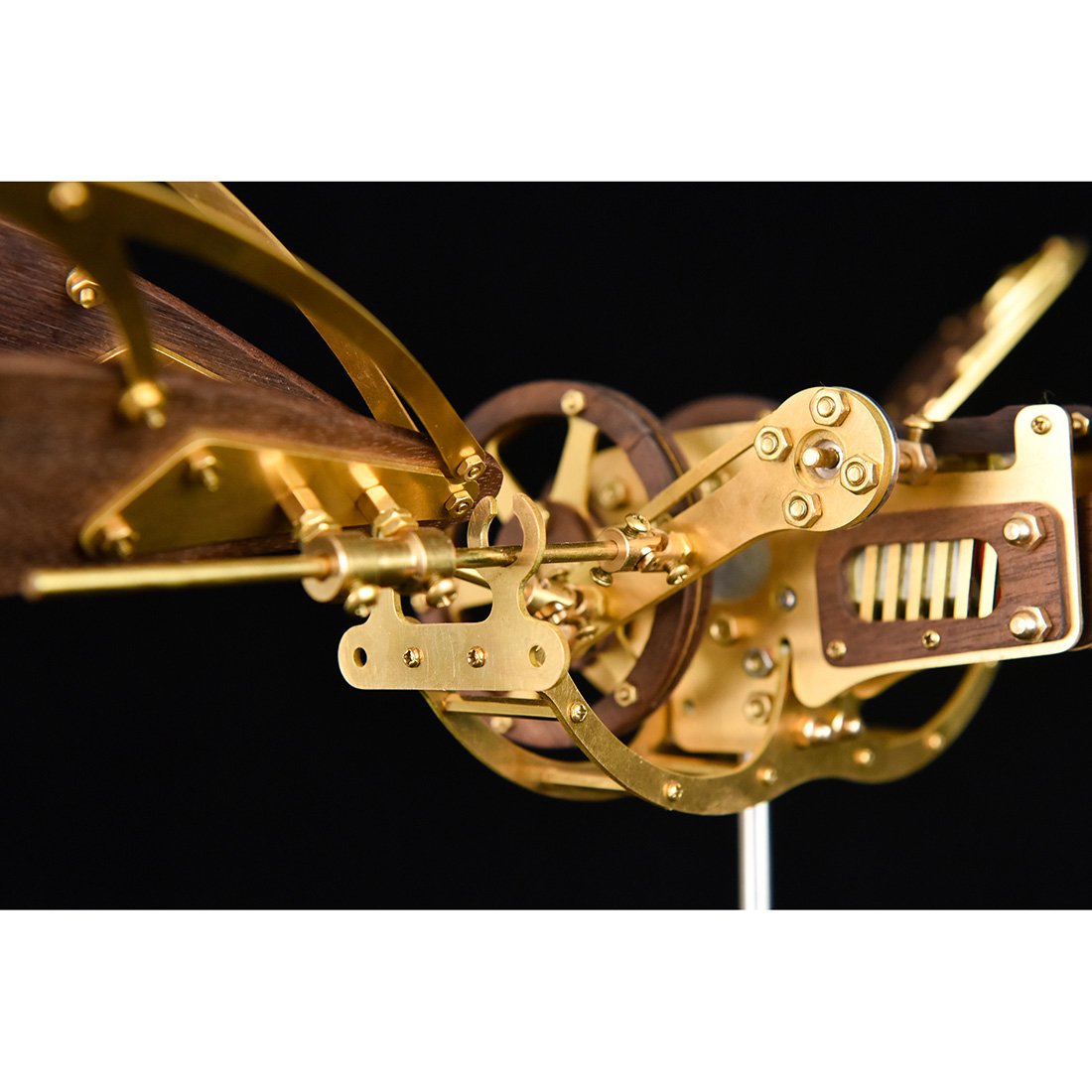 Verzamelbare dynamische mechanische mysterie Dragonfly diy metaal houten 3D -vliegtuigpuzzelmodel