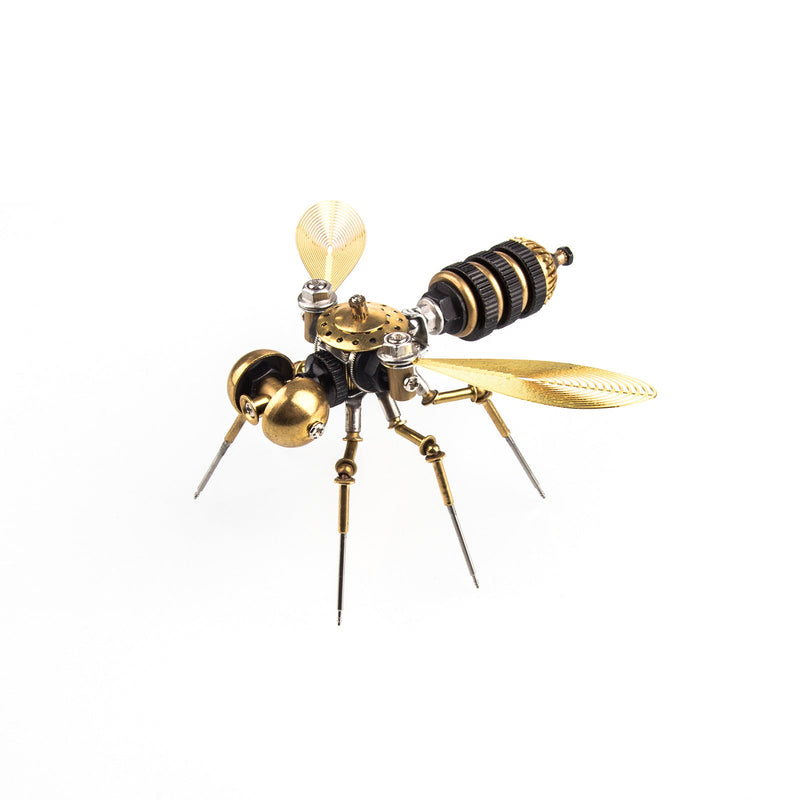 Load image into Gallery viewer, Tiny Steampunk Insects 3D Metal Bugs Mosquito Earwigs Bee Model Kits Gadgets
