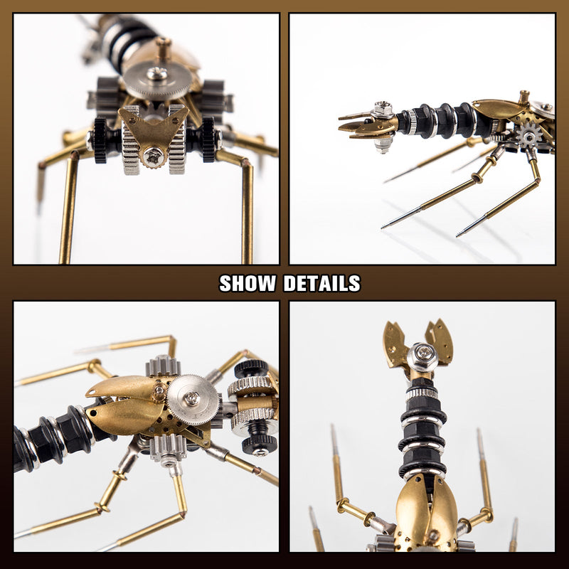Laden Sie das Bild in Galerie -Viewer, {Tiny Steampunk Insekten 3D Metallwanzen Mosquito Ohrflügel Bienenmodell -Kits Gadgets

