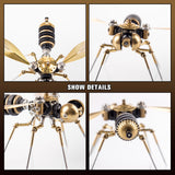 Tiny Steampunk Insects 3D Metal Bugs Mosquito Earwigs Bee Model Kits Gadgets